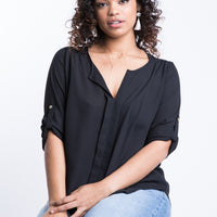 Curve Jasmine Flowy Blouse Plus Size Tops -2020AVE