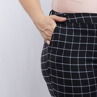Curve Jessie Grid Pants Plus Size Bottoms -2020AVE