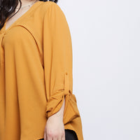 Curve Laid Back Chiffon Blouse Plus Size Tops -2020AVE