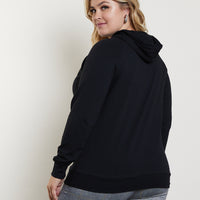 Curve Laid-Back Hoodie Plus Size Tops -2020AVE