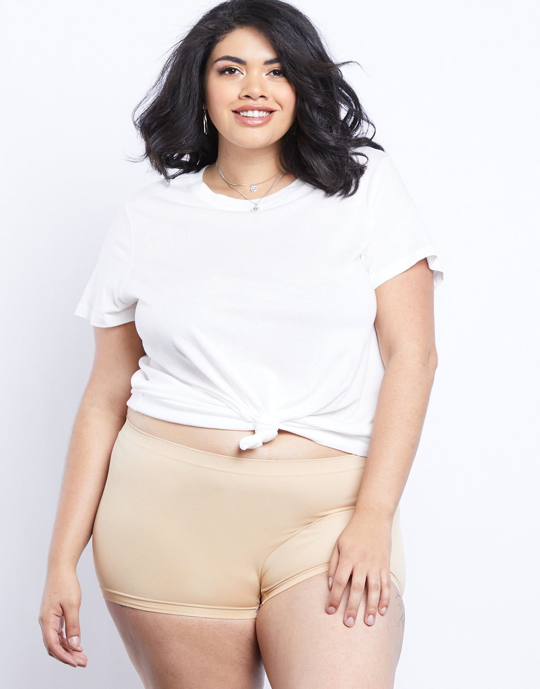Curve Light As Air Boy Shorts Plus Size Intimates Nude Plus Size One Size -2020AVE