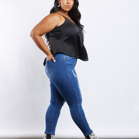 Curve Lilia Ripped Jeans Plus Size Bottoms -2020AVE