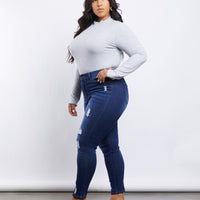 Curve Lilia Ripped Jeans Plus Size Bottoms -2020AVE