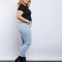 Curve Mock Neck Top Plus Size Tops -2020AVE