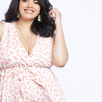 Curve Naomi Leopard Chiffon Dress Plus Size Dresses -2020AVE