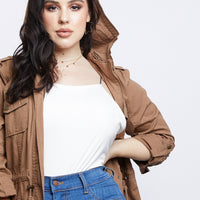 Curve Passenger Cargo Jacket Plus Size Outerwear -2020AVE