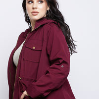 Curve Passenger Cargo Jacket Plus Size Outerwear -2020AVE