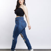 Curve Sadie Bandeau Tube Top Plus Size Tops -2020AVE