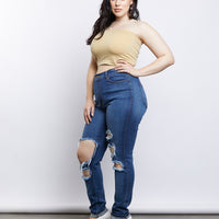 Curve Sadie Bandeau Tube Top Plus Size Tops -2020AVE