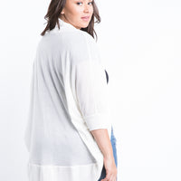 Curve See Right Through Me Cardigan Plus Size Outerwear -2020AVE