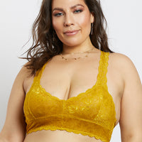 Curve Sierra Lacey Bralette Plus Size Intimates Yellow L/XL -2020AVE