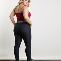 Curve Skinny Belted Pants Plus Size Bottoms -2020AVE
