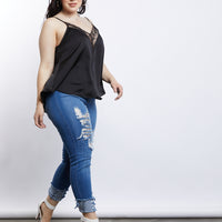 Curve Sleepless Nights Cami Plus Size Tops -2020AVE