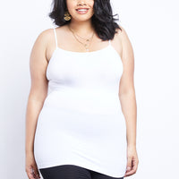 Curve Spandex Shaper Cami Plus Size Intimates White Plus Size One Size -2020AVE