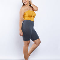 Curve Sporty Girl Biker Shorts Plus Size Bottoms -2020AVE