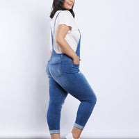 Curve Stella Denim Overalls Plus Size Rompers + Jumpsuits -2020AVE