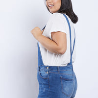 Curve Stella Denim Overalls Plus Size Rompers + Jumpsuits -2020AVE