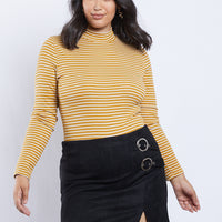 Curve Suede Buckle Skirt Plus Size Bottoms Black 1XL -2020AVE