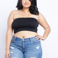 Curve Sweet And Simple Bandeau Plus Size Intimates Black Plus Size One Size -2020AVE