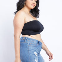 Curve Sweet And Simple Bandeau Plus Size Intimates -2020AVE