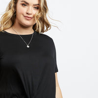 Curve Twisted Tee Plus Size Tops -2020AVE