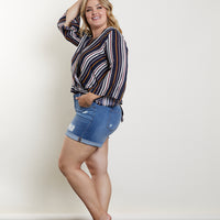 Curve Undefined Surplice Top Plus Size Tops -2020AVE