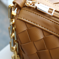 Relaxed Woven Bag Accessories Brown One Size -2020AVE