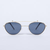 Seeing Double Flip-Up Sunglasses Accessories Black/Gold One Size -2020AVE