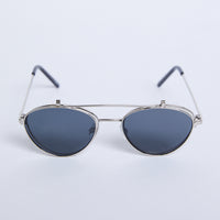 Seeing Double Flip-Up Sunglasses Accessories Black/Silver One Size -2020AVE