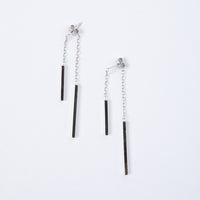 Silver Bar Threader Earrings Jewelry Silver One Size -2020AVE