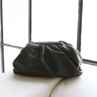 Small Ruched Clutch Accessories Black One Size -2020AVE