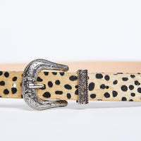 Spotted Fur Belt Accessories Tan One Size -2020AVE