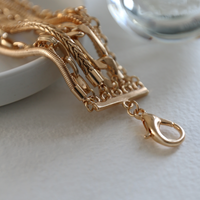 Statement Layered Bracelet Set Jewelry Gold One Size -2020AVE