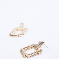 Statement Door Knocker Earrings Jewelry Gold One Size -2020AVE