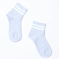 Striped Ankle Socks Accessories Light Blue One Size -2020AVE
