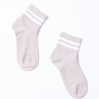 Striped Ankle Socks Accessories Mauve One Size -2020AVE
