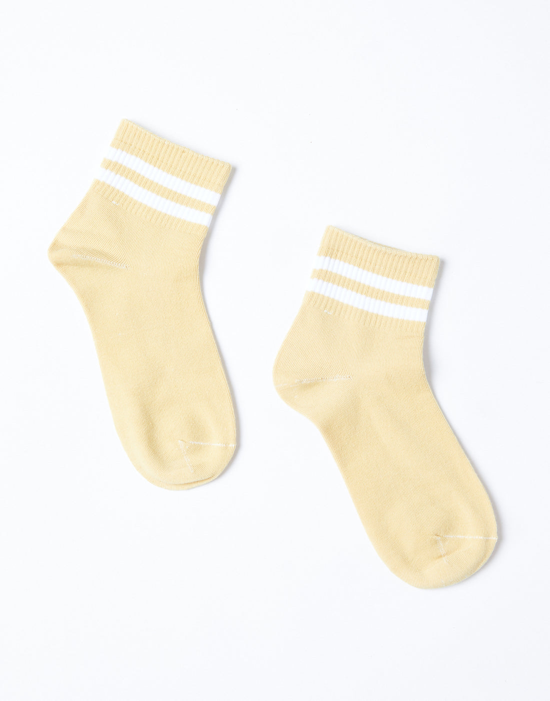 Striped Ankle Socks Accessories Mustard One Size -2020AVE