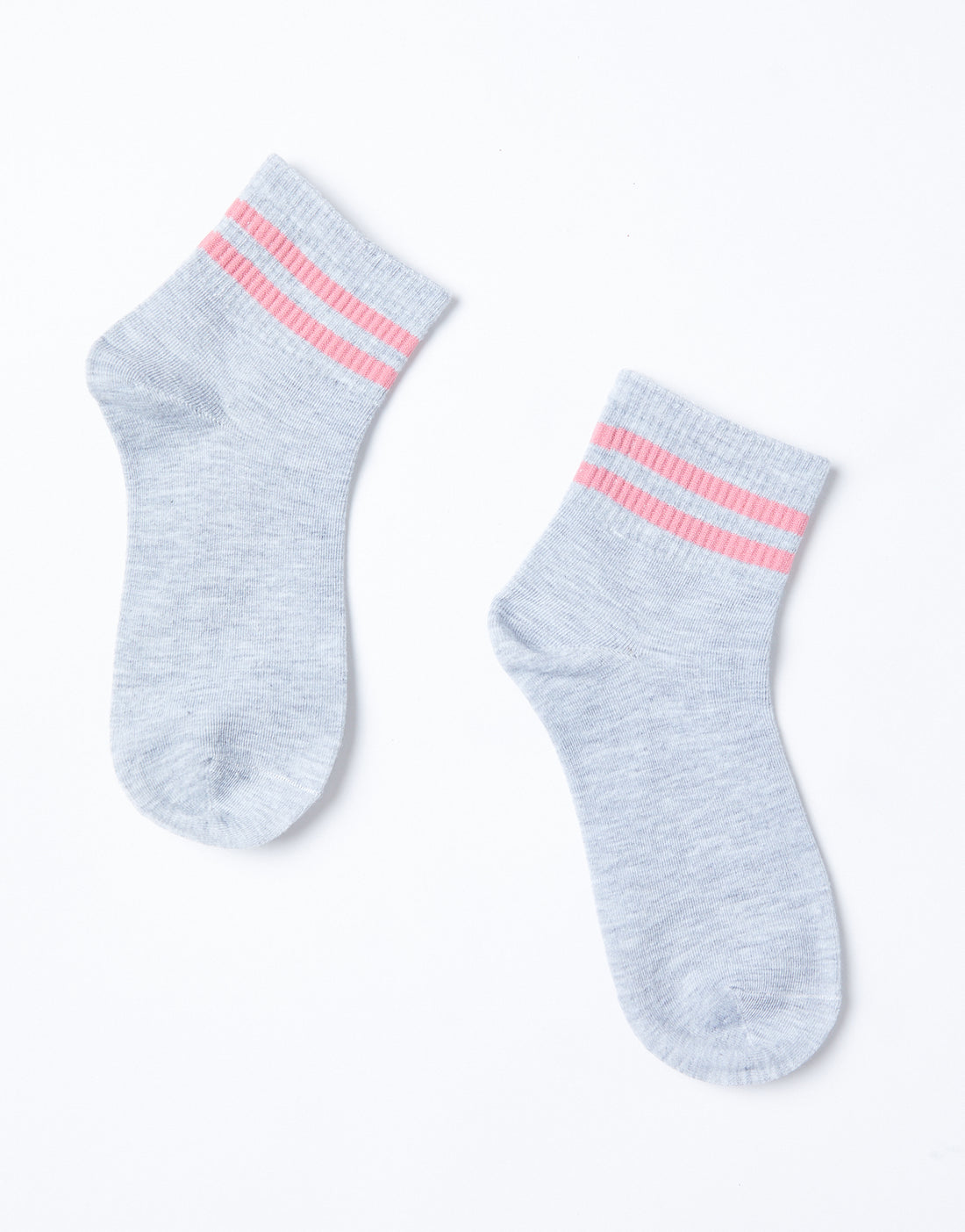 Striped Ankle Socks Accessories Gray One Size -2020AVE