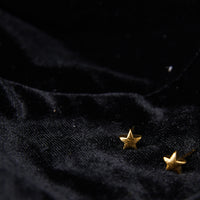 Tiny Star Stud Earrings Jewelry Gold One Size -2020AVE