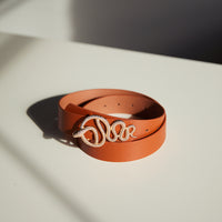 Wavy Snake Buckle Belt Accessories Brown One Size -2020AVE