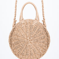 West Coast Round Straw Bag Accessories Natural One Size -2020AVE