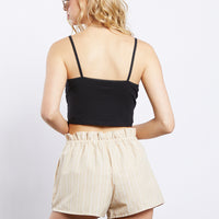 Wrapped In Your Arms Surplice Crop Top tops -2020AVE