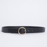 Year Around Skinny Belt Accessories Black One Size -2020AVE