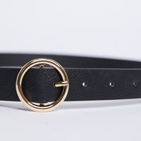 Year Around Skinny Belt Accessories Black One Size -2020AVE