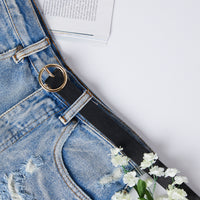 Year Around Skinny Belt Accessories Black One Size -2020AVE