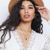 Lock It Up Chain Necklace Jewelry Gold One Size -2020AVE