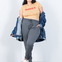 Curve Active Joggers Plus Size Bottoms Charcoal 1XL -2020AVE