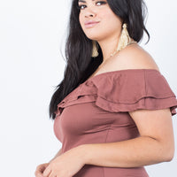 Curve Blair Ruffled Dress Plus Size Dresses -2020AVE