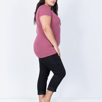 Curve Casual Day Tee Plus Size Tops -2020AVE