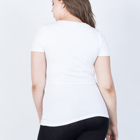 Curve Casual Day Tee Plus Size Tops -2020AVE